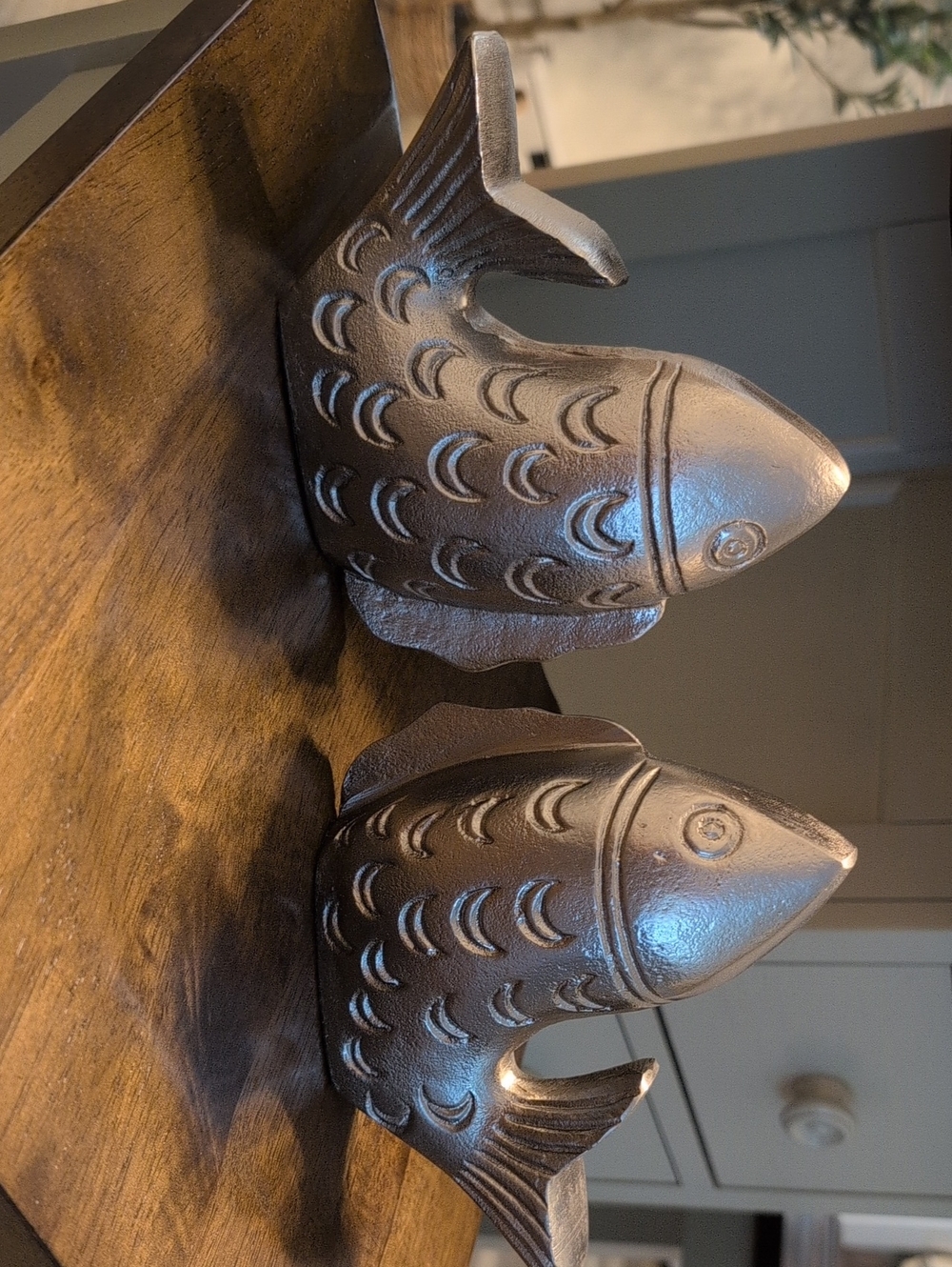Decorative Metal Fish - Silver Finish